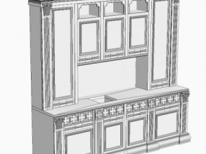 product collection kitchen cabinets  appliances Modello 3D