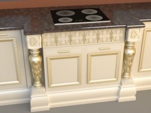 product collection kitchen cabinets  appliances Modello 3D