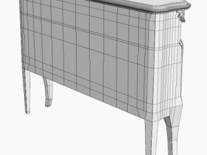 antique buffet cabinet Modello 3D