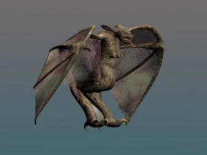 chauve-souris g&eacute;ante Modèle 3D