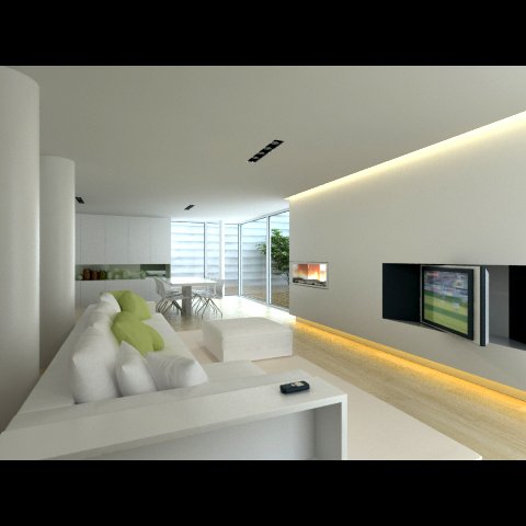 photorealistic living  dining room 0002 3D Model .c4d .max .obj .3ds .fbx .stl .blend 