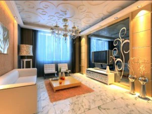 ruang tamu fotorealistik 0003 Model 3D