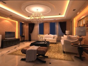 photorealistic living room 0005 3D Model