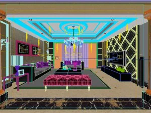 photorealistic living room 0004 3D Model