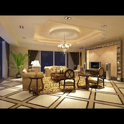 photorealistic living  dining room 0009 3D Model .c4d .max .obj .3ds .fbx .stl .blend 