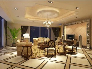 photorealistic living  dining room 0009 3D Model