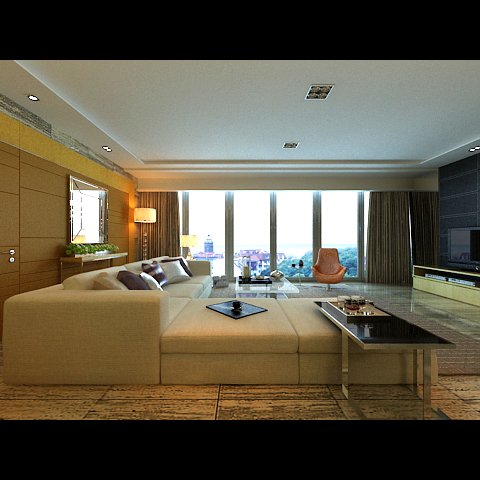 photorealistic living  dining room 0006 3D Model .c4d .max .obj .3ds .fbx .stl .blend 