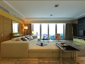 photorealistic living  dining room 0006 3D Model
