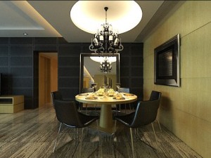 photorealistic living  dining room 0006 3D Model