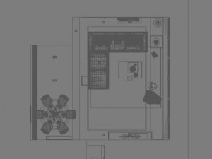 photorealistic living  dining room 0006 3D Model
