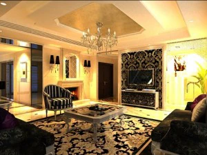 salón fotorrealista 0011 Modelo 3D