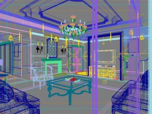 photorealistic living room 0011 Model 3D
