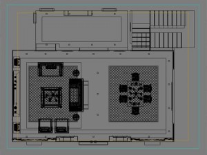 photorealistic living  dining room 0013 3D Модель