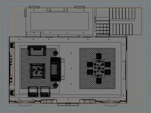 photorealistic living  dining room 0013 3D Model
