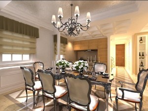 photorealistic dining room 0002 3D Модель