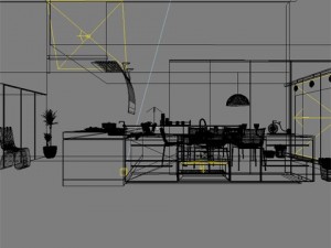 photorealistic kitchen scene 0001 Model 3D
