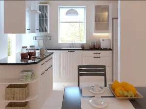 pemandangan dapur fotorealistik 0003 Model 3D