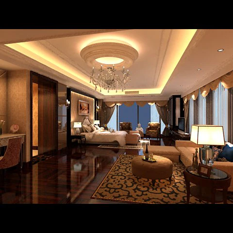 photorealistic bedroom 0003 3D Model .c4d .max .obj .3ds .fbx .stl .blend 