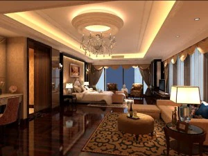 kamar tidur fotorealistik 0003 Model 3D