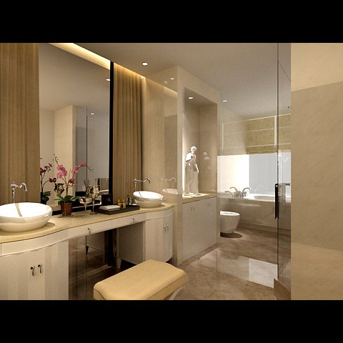 photorealistic bathroom 0001 Modelo 3D .c4d .max .obj .3ds .fbx .stl .blend 