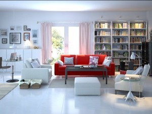 photorealistic living room 0016 3D Model