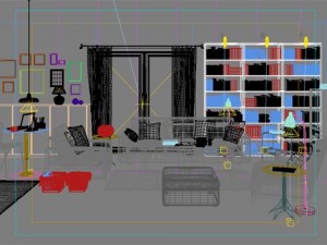 photorealistic living room 0016 3D Model