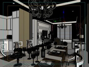 photorealistic living  dining room 0019 Model 3D