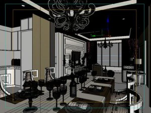 photorealistic living  dining room 0019 3D Model