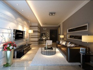 photorealistic living  dining room 0025 3D Model