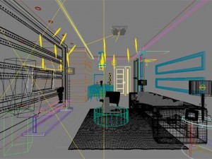 photorealistic living  dining room 0025 Modelo 3D