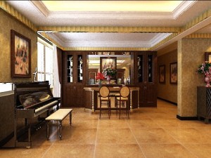 photorealistic living room 0030 3D Model