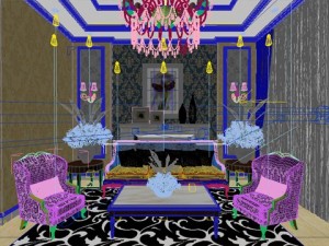 photorealistic living room 0031 Model 3D