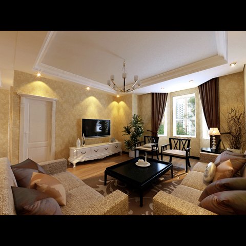 photorealistic living room 0032 Model 3D .c4d .max .obj .3ds .fbx .stl .blend 