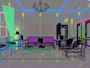 photorealistic living room 0032 Model 3D