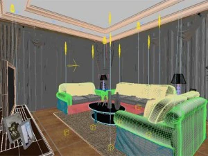 photorealistic living room 0033 3D Model