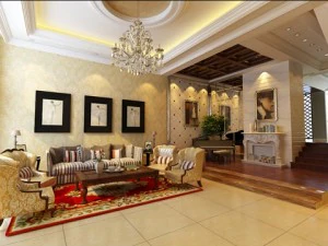 soggiorno fotorealistico 0036 Modello 3D