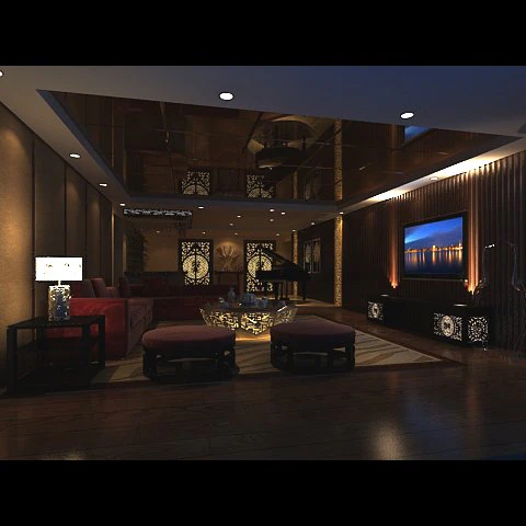 फोटोरिअलिस्टिक लिविंग डाइनिंग रूम 0037 3D मॉडल .c4d .max .obj .3ds .fbx .stl .blend 