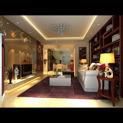 photorealistic living dining room 0039 3D Model .c4d .max .obj .3ds .fbx .stl .blend