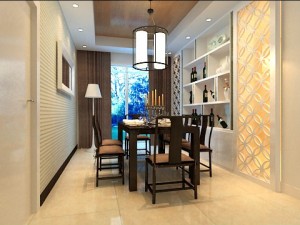 photorealistic living  dining room 0040 3D Модель
