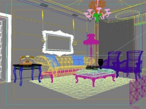 photorealistic living room 0042 3D मॉडल