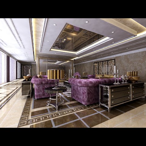 photorealistic living room 0049 3D मॉडल .c4d .max .obj .3ds .fbx .stl .blend 