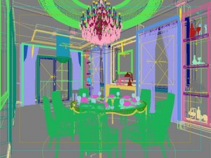 photorealistic dining room 0001 3D 模型
