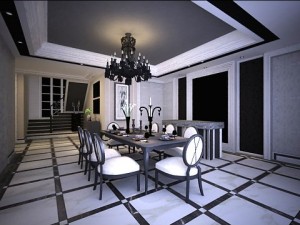 photorealistic dining room 0003 3D Модель