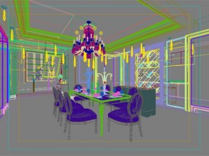 photorealistic dining room 0003 3D मॉडल