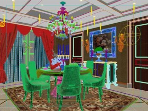 photorealistic dining room 0004 3D Model