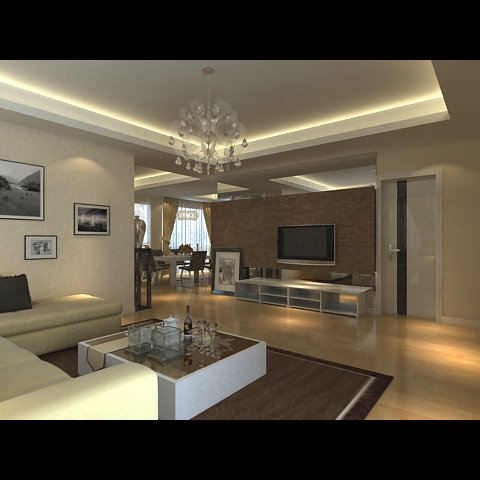 photorealistic living  dining room 0053 3D-Modell .c4d .max .obj .3ds .fbx .stl .blend 