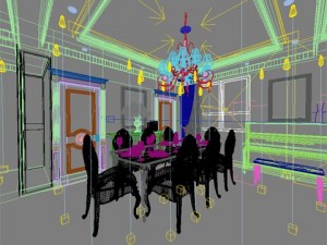 photorealistic dining room 0005 3D Модель