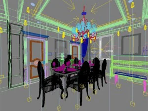 photorealistic dining room 0005 3D Model