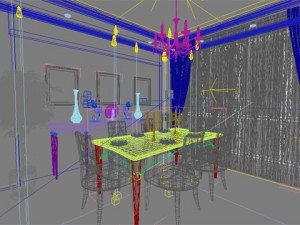 photorealistic dining room 0006 Model 3D