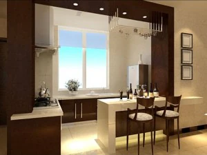 photorealistic kitchen scene 0004 3D Model